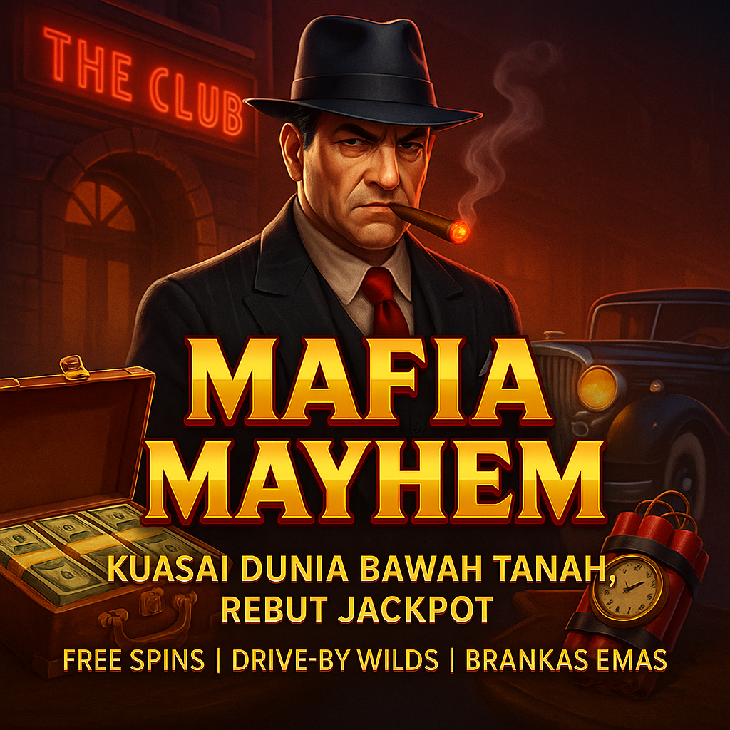Mafia Mayhem adalah slot yang tidak hanya seru secara tema, tapi juga menawarkan fitur bonus menarik yang bisa memberikan pengalaman bermain yang intens dan potensi hadiah besar.